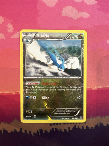 Pokemon Card Altaria Dragons Exalted Reverse Holo Rare 84/124 Near Mint