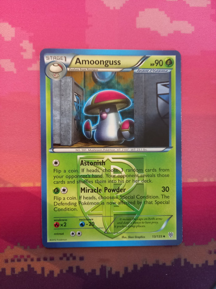 Pokemon Card Amoonguss Plasma Storm Uncommon 13/135 Near Mint