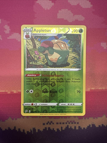 Pokemon Card Appletun Rebel Clash Reverse Holo Rare 023/192 Near Mint