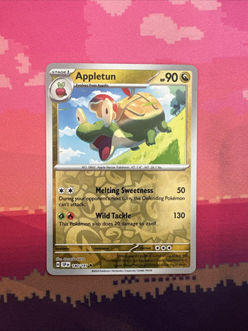 Pokemon Card Appletun Surging Sparks Reverse Holo Uncommon 140/191 Near Mint