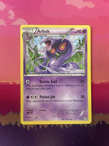 Pokemon Card Arbok 3/30 Non Holo Trainer Kit Near Mint