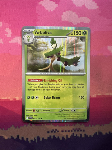 Pokemon Card Arboliva Scarlet & Violet Holo Rare 023/198 Near Mint