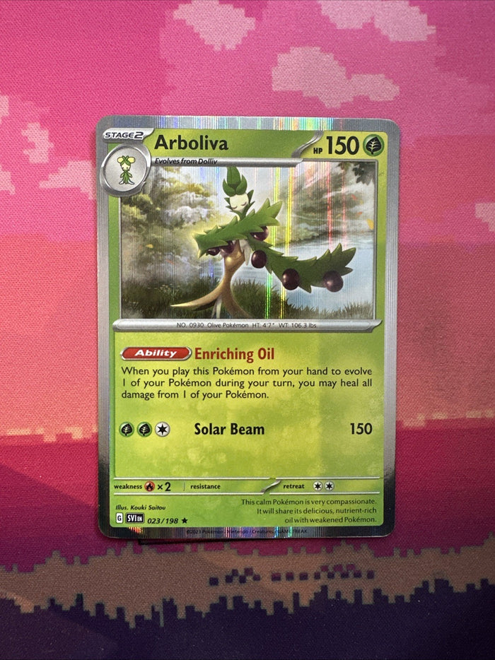 Pokemon Card Arboliva Scarlet & Violet Holo Rare 023/198 Near Mint