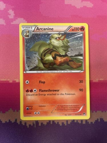 Pokemon Card Arcanine Breakpoint Uncommon 11/122 Near Mint