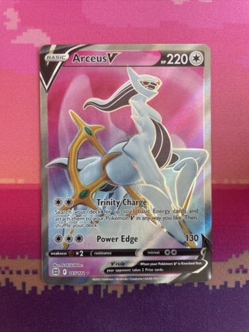 Pokemon Card Arceus V 165/172 Ultra Rare Brilliant Stars Near Mint