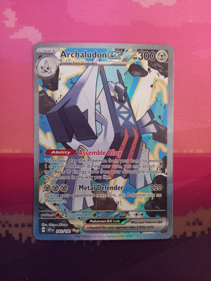 Pokemon Card Archaludon ex 241/191 Special Illustration Rare Surging Sparks NM