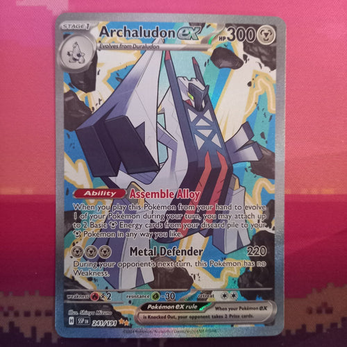 Pokemon Card Archaludon ex 241/191 Special Illustration Rare Surging Sparks NM