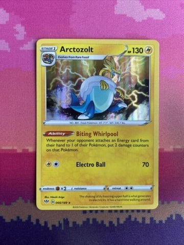 Pokemon Card Arctozolt Darkness Ablaze Holo Rare 066/189 Near Mint