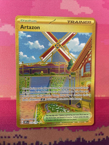 Pokemon Card Artazon 229/197 Secret Rare Obsidian Flames Near Mint