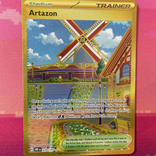 Pokemon Card Artazon 229/197 Secret Rare Obsidian Flames Near Mint