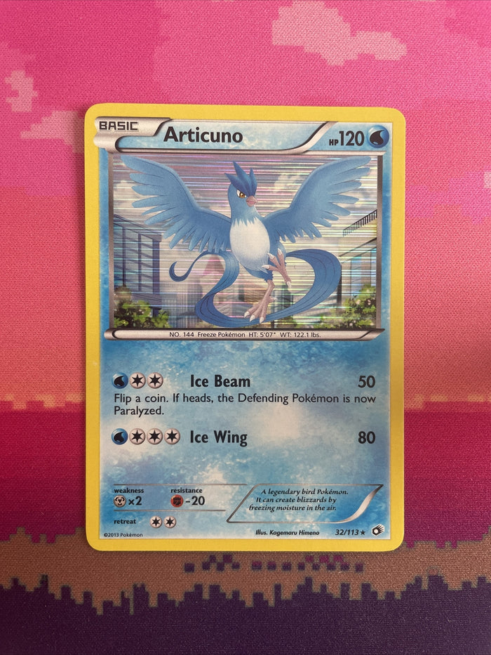 Pokemon Card Articuno Legendary Treasures Holo Rare 32/113 Near Mint