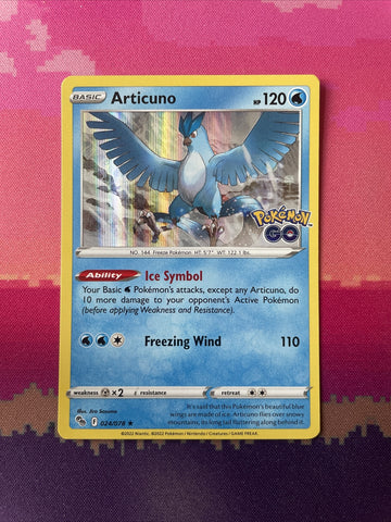 Pokemon Card Articuno Pokemon Go Holo Rare 024/078 Near Mint