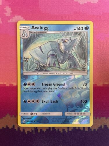 Pokemon Card Avalugg Forbidden Light Holo Rare 30/131 Near Mint