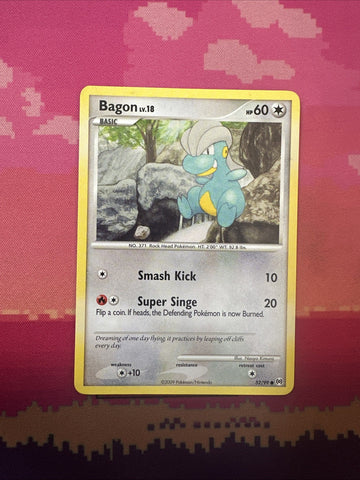 Pokemon Card Bagon Arceus Common 52/99 Near Mint