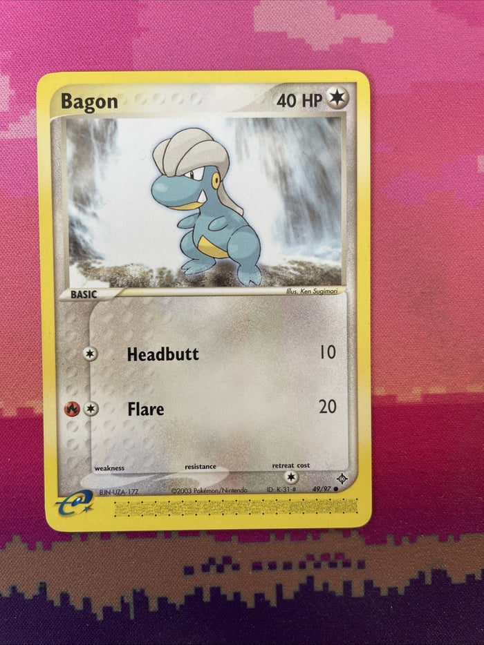 Pokemon Card Bagon EX Dragon Common 49/97 Near Mint