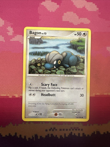 Pokemon Card Bagon Stormfront Uncommon 53/100 Near Mint