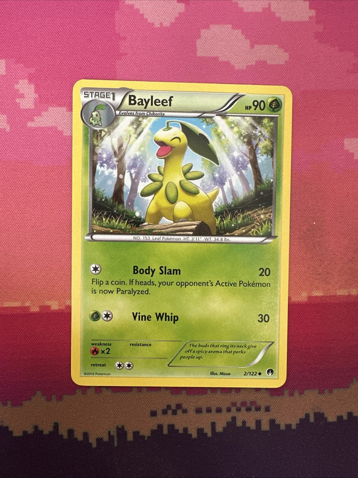 Pokemon Card Bayleef Breakpoint Uncommon 2/122 Near Mint