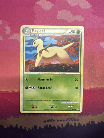 Pokemon Card Bayleef Call Of Legends Uncommon 40/95 Near Mint