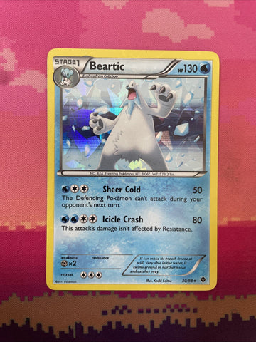 Pokemon Card Beartic Emerging Powers Cracked Ice Holo Rare 30/98 Near Mint