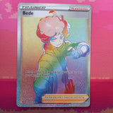 Pokemon Card Bede 207/202 Secret Rare Sword & Shield Near Mint