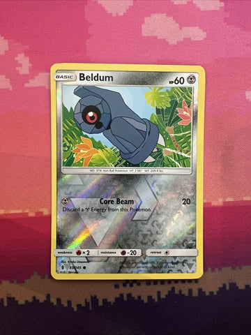 Pokemon Card Beldum Guardians Rising Reverse Holo 83/145 Near Mint