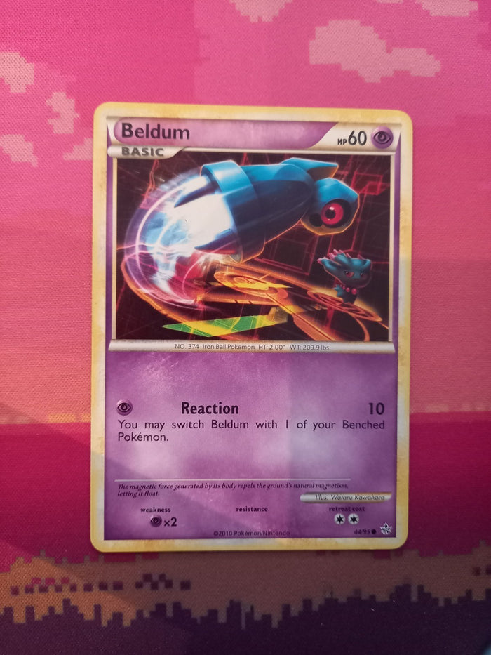 Pokemon Card Beldum Unleashed Common 44/95 Near Mint