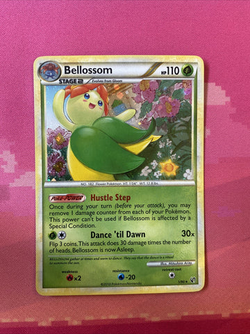Pokemon Card Bellossom Undaunted Holo Rare 1/90 Near Mint