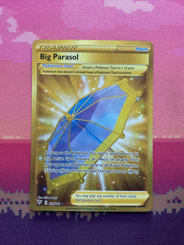 Pokemon Card Big Parasol 199/189 Secret Rare Darkness Ablaze Near Mint