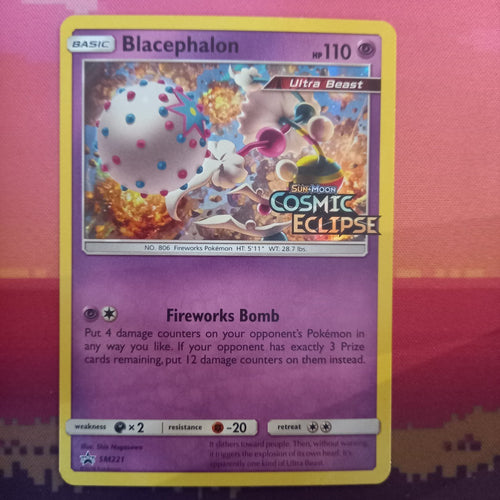 Pokemon Card Blacephalon SM221 Black Star Promo Cosmic Eclipse Near Mint