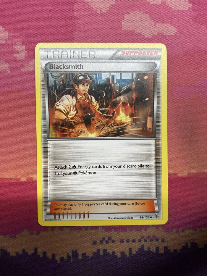 Pokemon Card Blacksmith Flashfire Rare 88/106 Near Mint