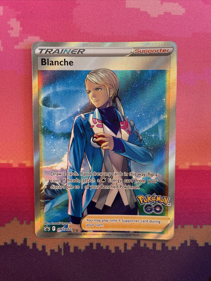 Pokemon Card Blanche SWSH227 Black Star Promo Full Art POKEMON GO Near Mint