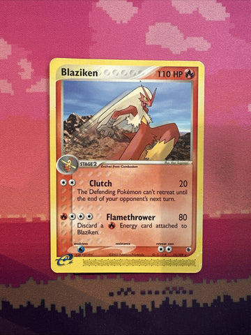 Pokemon Card Blaziken EX Ruby Sapphire Rare 15/109 Light Play