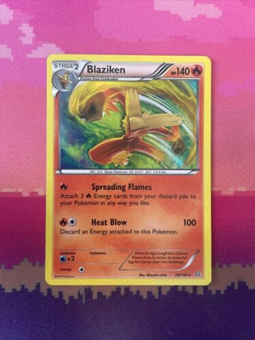Pokemon Card Blaziken Primal Clash Holo Rare 28/160 Near Mint