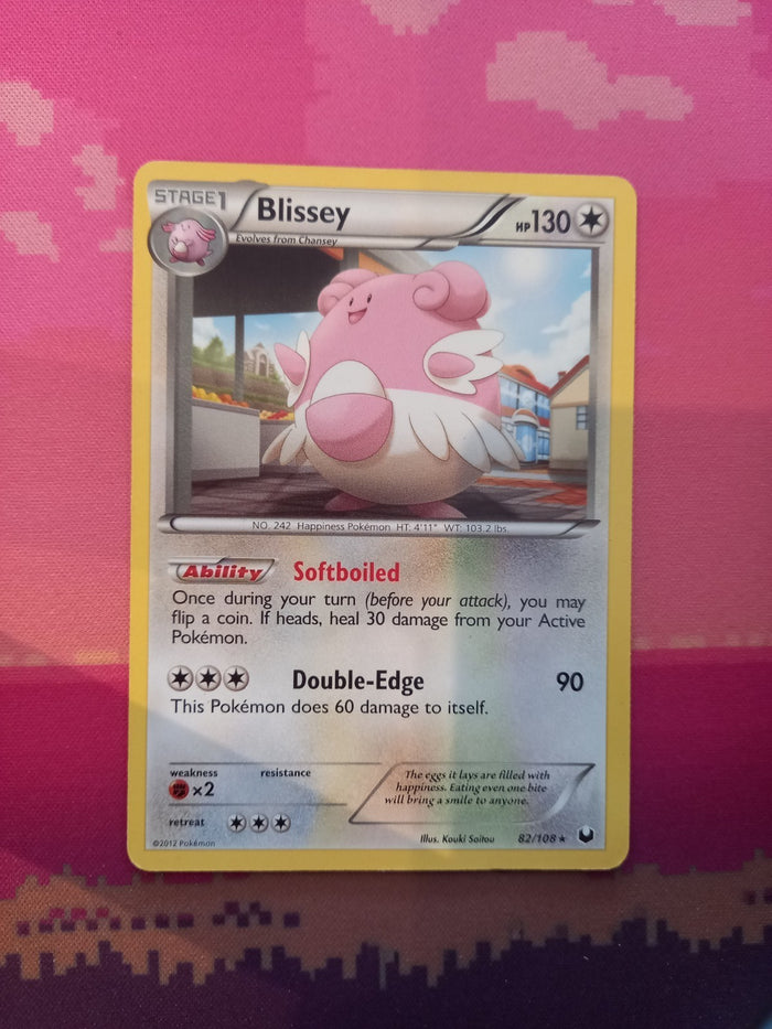 Pokemon Card Blissey Dark Explorers Rare 82/108 Near Mint