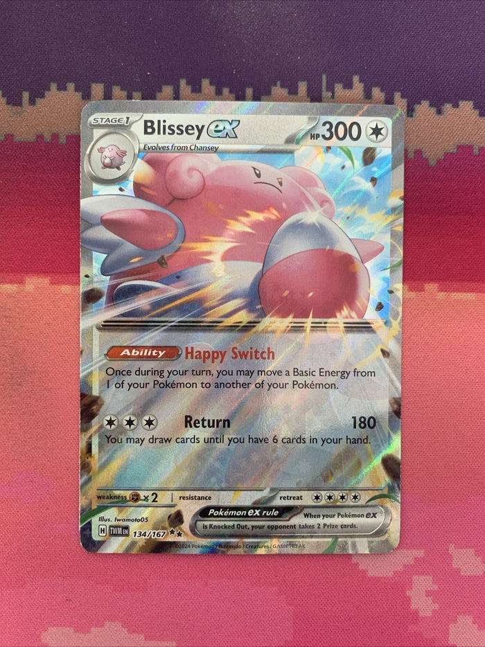 Pokemon Card Blissey ex 134/167 Double Rare Twilight Masquerade Near Mint