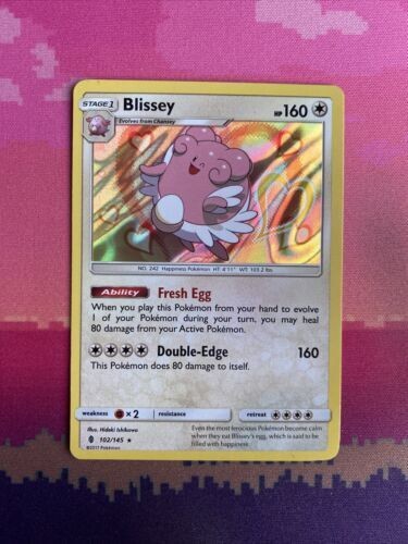 Pokemon Card Blissey Guardians Rising Holo Rare 102/145 Near Mint