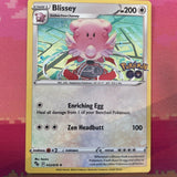 Pokemon Card Blissey Pokemon Go Cosmo Holo 052/078 Near Mint