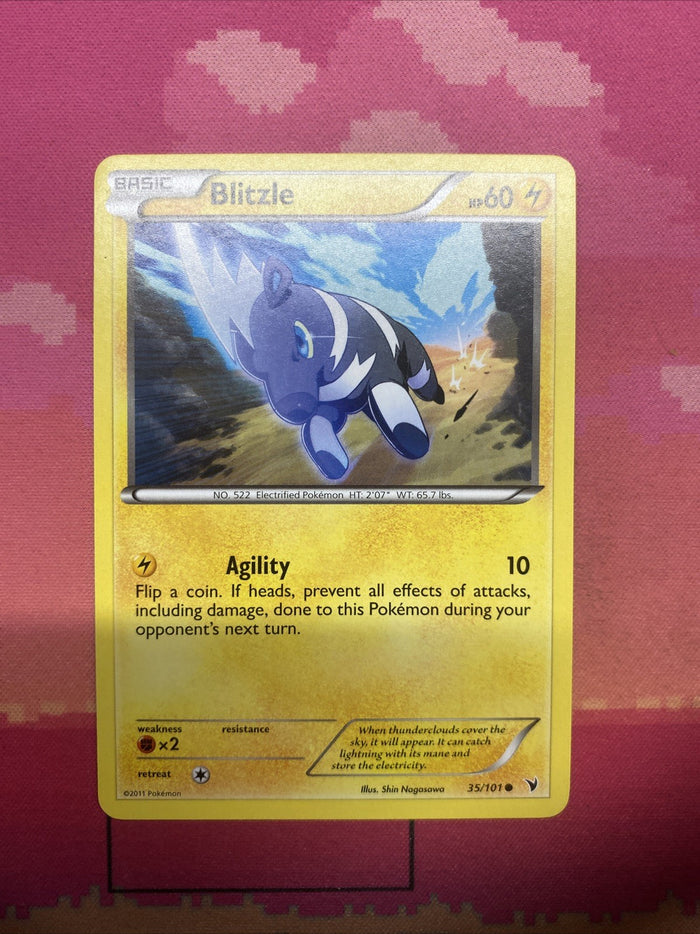 Pokemon Card Blitzle Noble Victories Common 35/101 Near Mint