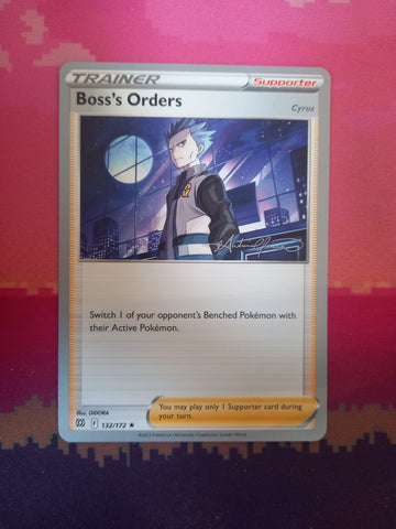 Pokemon Card Boss's Orders Brilliant Stars 132/172 Near Mint