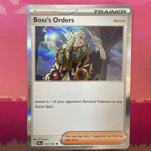 Pokemon Card Boss's Orders Holo Rare Paldea Evolved Holo Rare 172/193 Near Mint