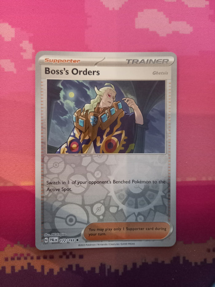 Pokemon Card Boss's Orders Paldea Evolved Reverse Holo 172/193 Near Mint