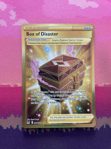 Pokemon Card Box Of Disaster 214/196 Secret Rare Lost Origin Near Mint