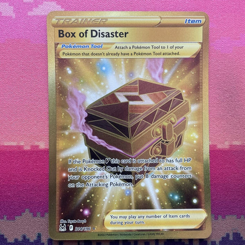 Pokemon Card Box Of Disaster 214/196 Secret Rare Lost Origin Near Mint