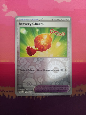 Pokemon Card Bravery Charm Paldea Evolved Reverse Holo 173/193 Near Mint