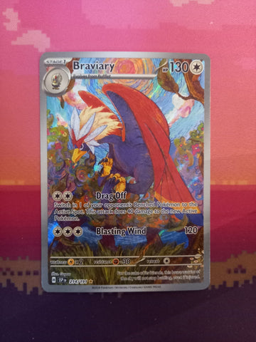 Pokemon Card Braviary 214/191 Illustration Rare Surging Sparks Near Mint