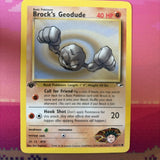 Pokemon Card Brock's Geodude Gym Heroes 1st Edition 66/132 Near Mint