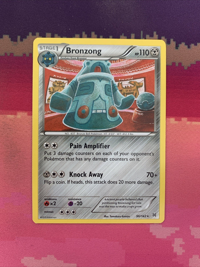 Pokemon Card Bronzong Breakthrough Rare 96/162 Near Mint