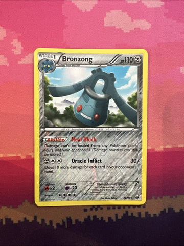 Pokemon Card Bronzong Next Destinies Reverse Holo Rare 76/99 Near Mint
