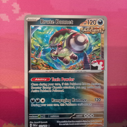 Pokemon Card Brute Bonnet Prize Pack Rare 123/182 Near Mint