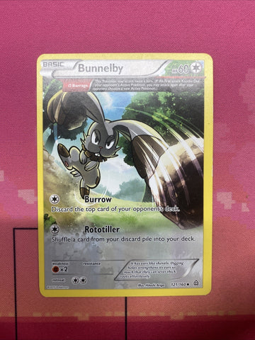 Pokemon Card Bunnelby Primal Clash Uncommon 121/160 Near Mint